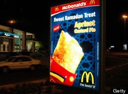 A McDonalds ad during Ramadan in Dubai.